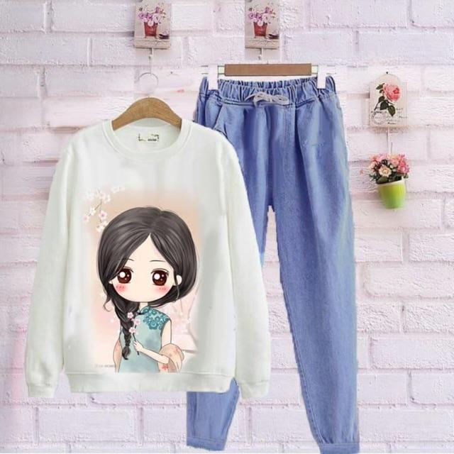 DAMAI FASHION JAKARTA - baju setelan wanita santai TESSA - murah tanah abang