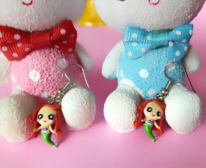 Anting Mermaid Boneka Barbie Giwang Anak Wanita Murah Ori Dior Korea - Cetp2S