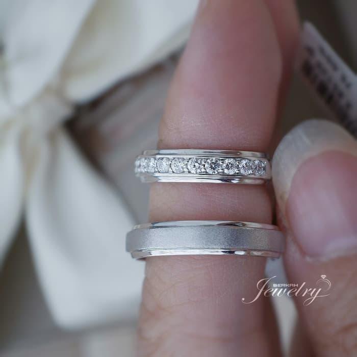 Wedding Ring | Cincin BERLIAN Natural Diamond Gold & Palladium