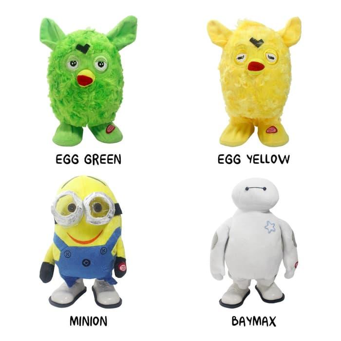 Boneka Egg And Minion - Egg Yellow, Egg Green, Minion, Baymax / Mainan