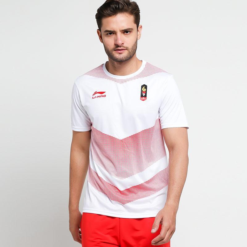Kaos Baju Badminton Bulutangkis Lining Timnas INA Asean Games Jakarta Palembang 2018 Original