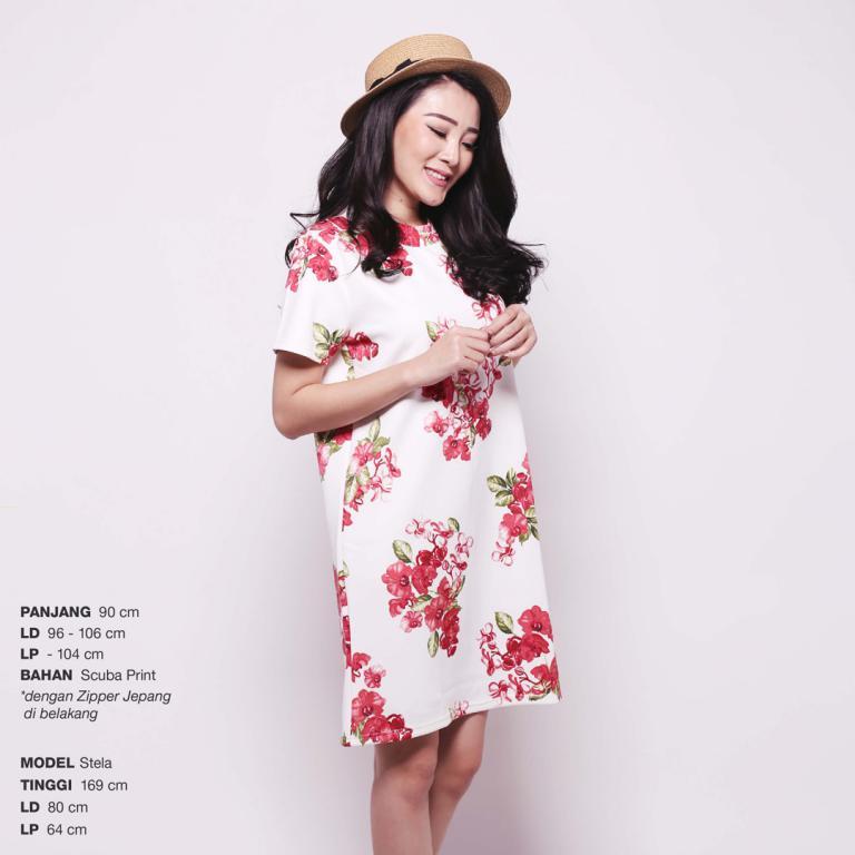 Flower Scuba Dress