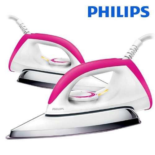 Best Seller!!! SETRIKA PHILIPS DRY IRON HD 1173 / HD1173 PINK MERAH MUDA Murah