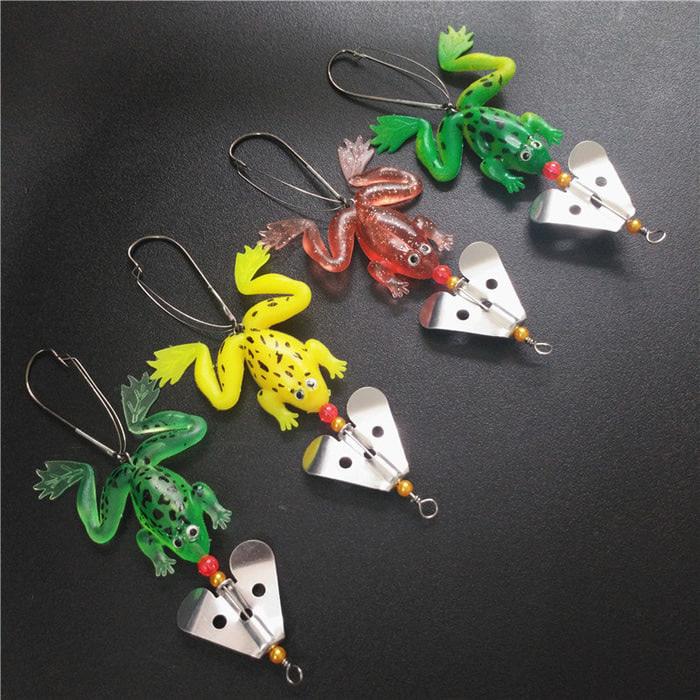 ASLI!!! Soft Lure Rubber Frog Lure Umpan Kodok Katak Mancing Gabus 8cm 6g Soft - b42mSn