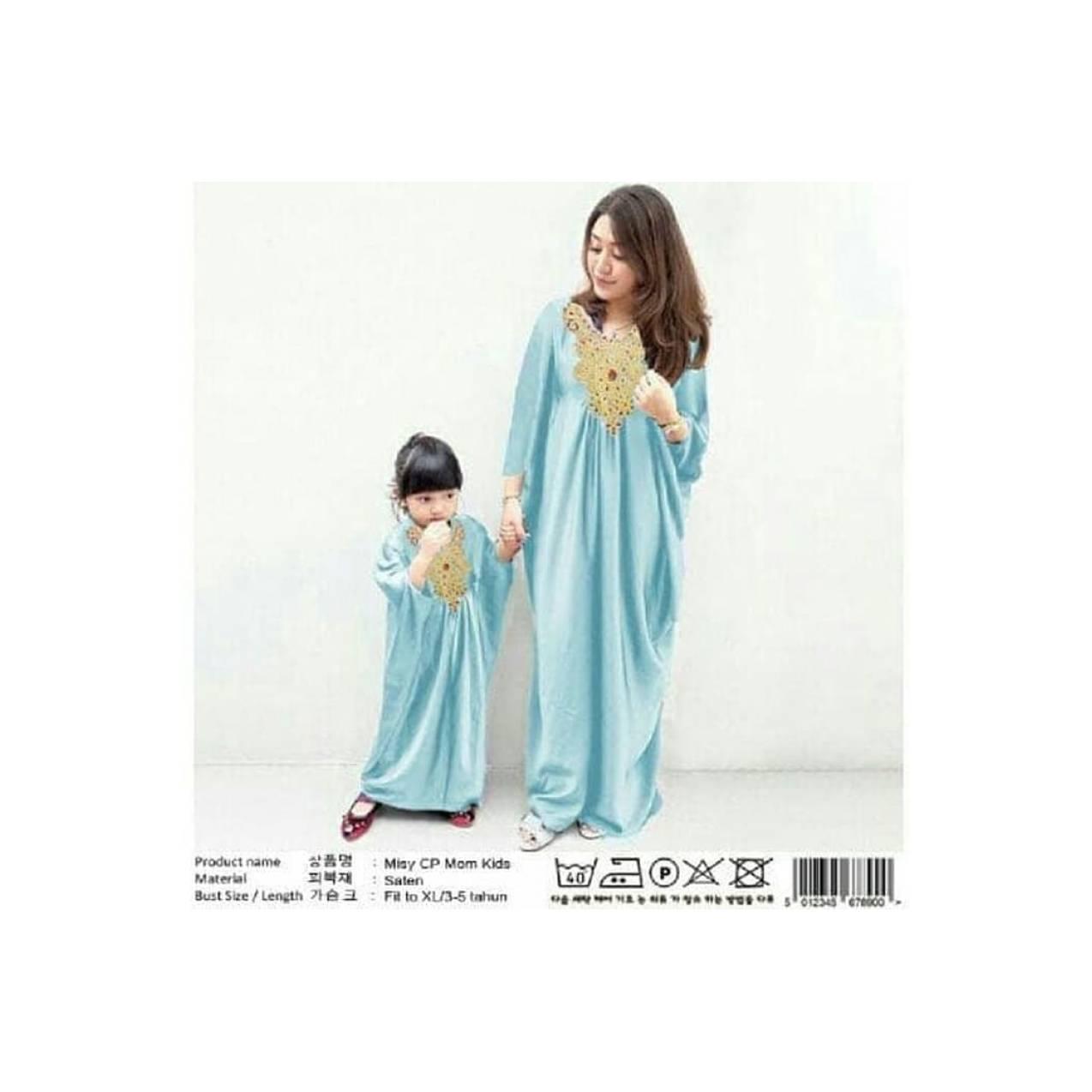 BAJU Kaftan TERBARU mk missy - baju gamis couple ibu dan anak 3 - 5