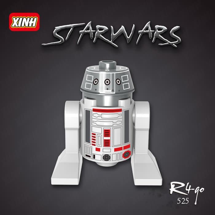 Promo Terbatas!! R4-G0 Xh525 Droid Star Wars Robot Minifigure R2D2 Lego Kw Xinh - ready stock
