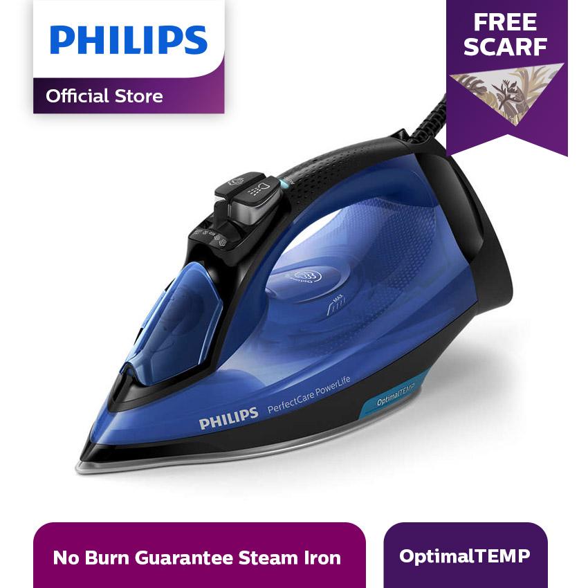Philips Perfect Care Setrika Uap GC3920/24 Steam Iron - Biru/Hitam