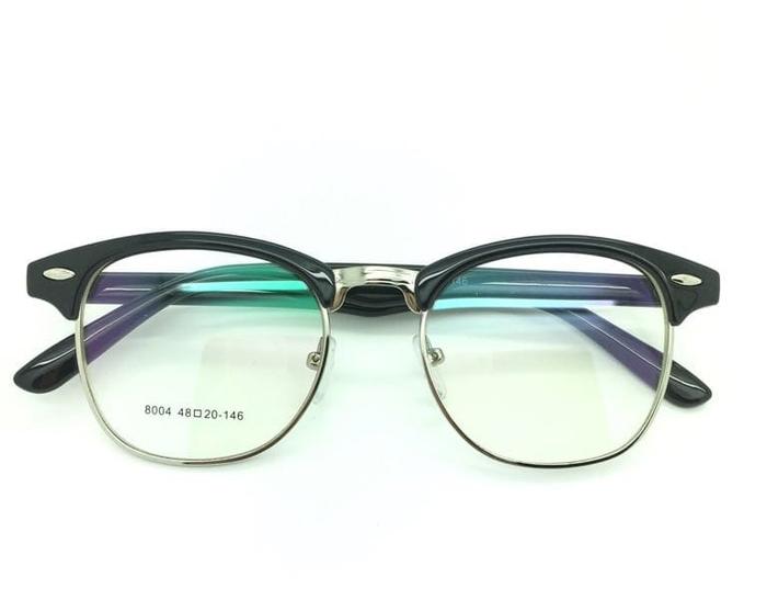 Paket Kacamata Club Mstr 8004 + Lensa Minus/Baca Buat Pria/Wanita - Frame Kacamata Fashion