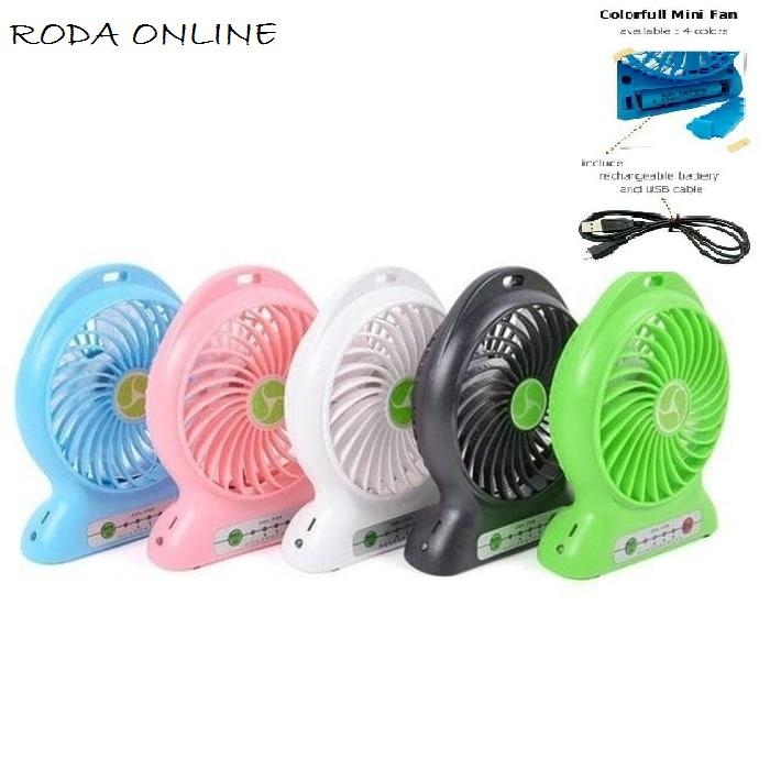 Paling di cari Kipas Angin Mini Portable Travel Fresh Summer Desk Mini Fan - RANDOM