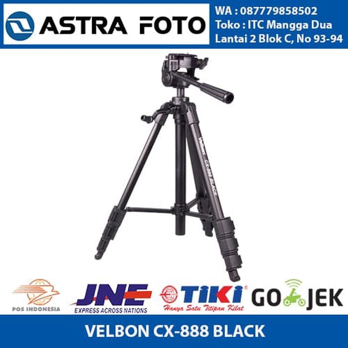 Best Seller!! Velbon Cx-888 Black Tripod Kamera Mirrorless Dslr Camcorder - ready stock