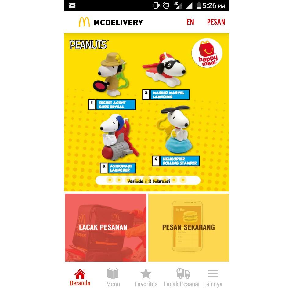Snoppy 2018 Periode 1 Nomor 1 2 3 4 Mcdonalds Happy Meals - V48K5X