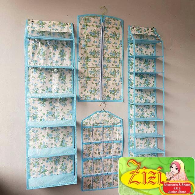 RAK MULTIFUNGSI TRIPLEK KAYU BERKUALITAS GANTUNG SERBAGUNA 4IN1 NON RESLETING HANA_ID.STORE