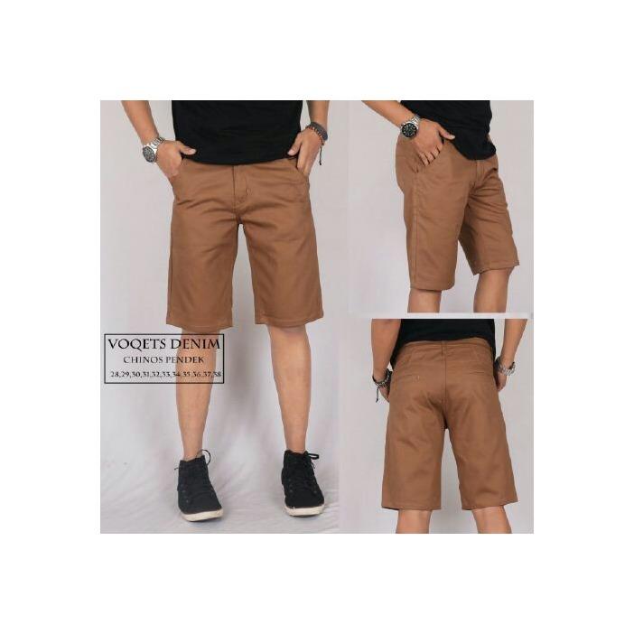 3R/celana katun chino pendek/pria/moca