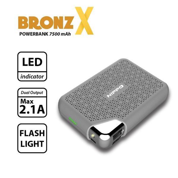 Powerbank Hippo BronzX 7500mAh Bronz X (power bank pb)