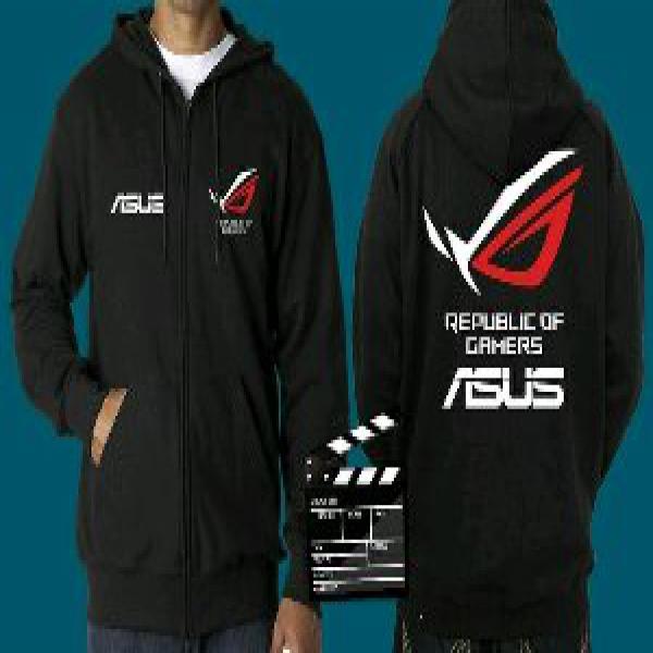 ZIPPER ROG REPUBLIC OF GAMERS JAKET HOODIE ASUS