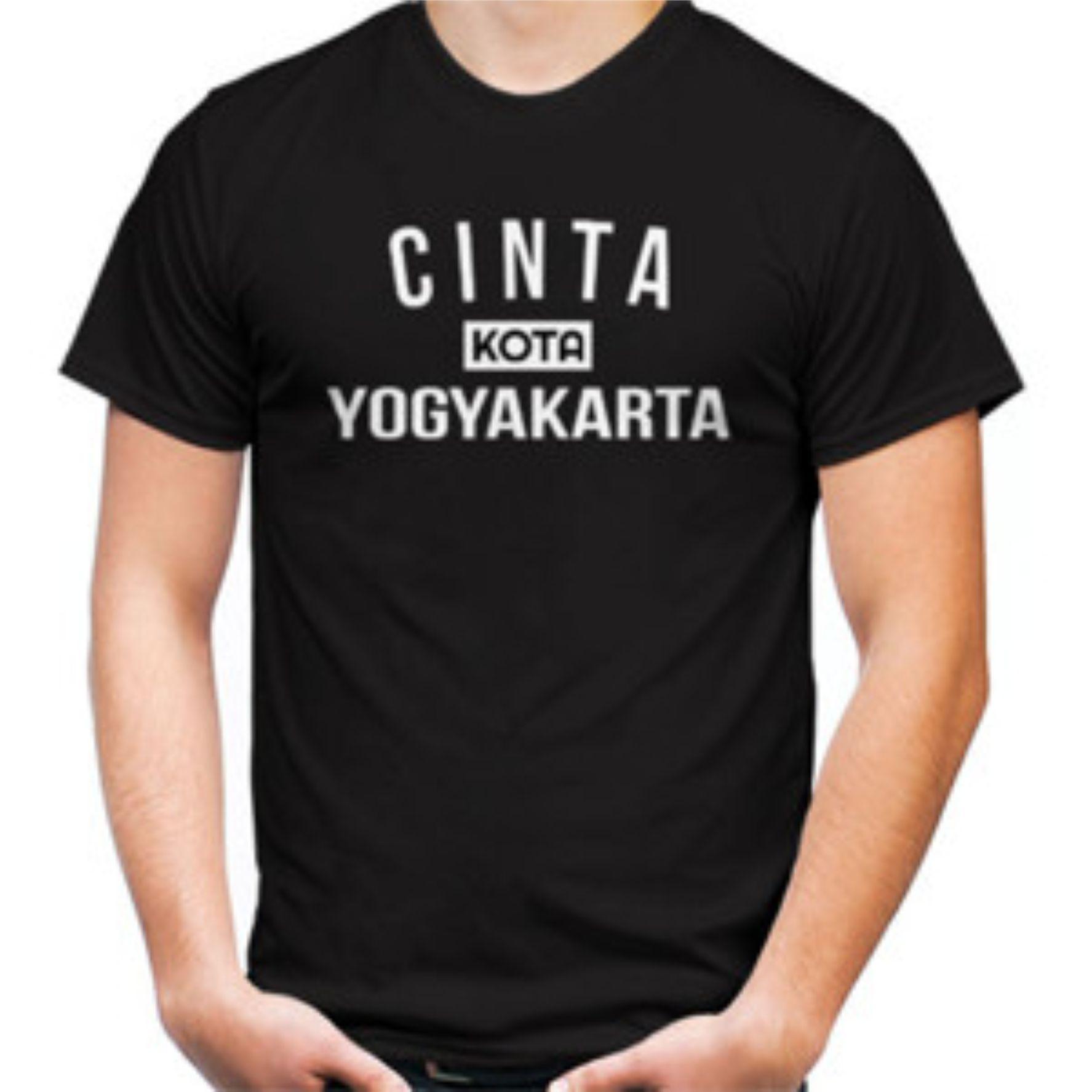 Kaos / T-Shirt Lengan Pendek Cinta Kota Yogyakarta
