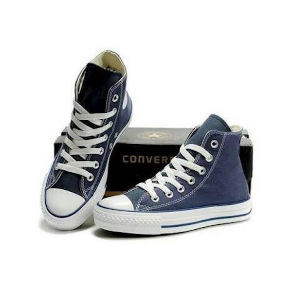 Sepatu Converse Converce High Basic Navy / Biru / Blue Original - Dkqyie