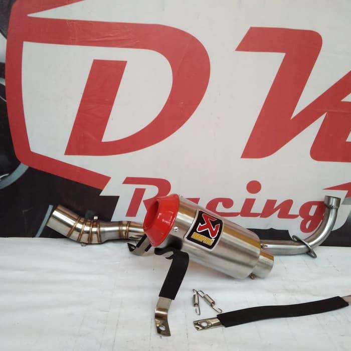 Knalpot Racing Honda Supra X 125 Akrapovic Monster Red Series By Dk Racing Bekasi.