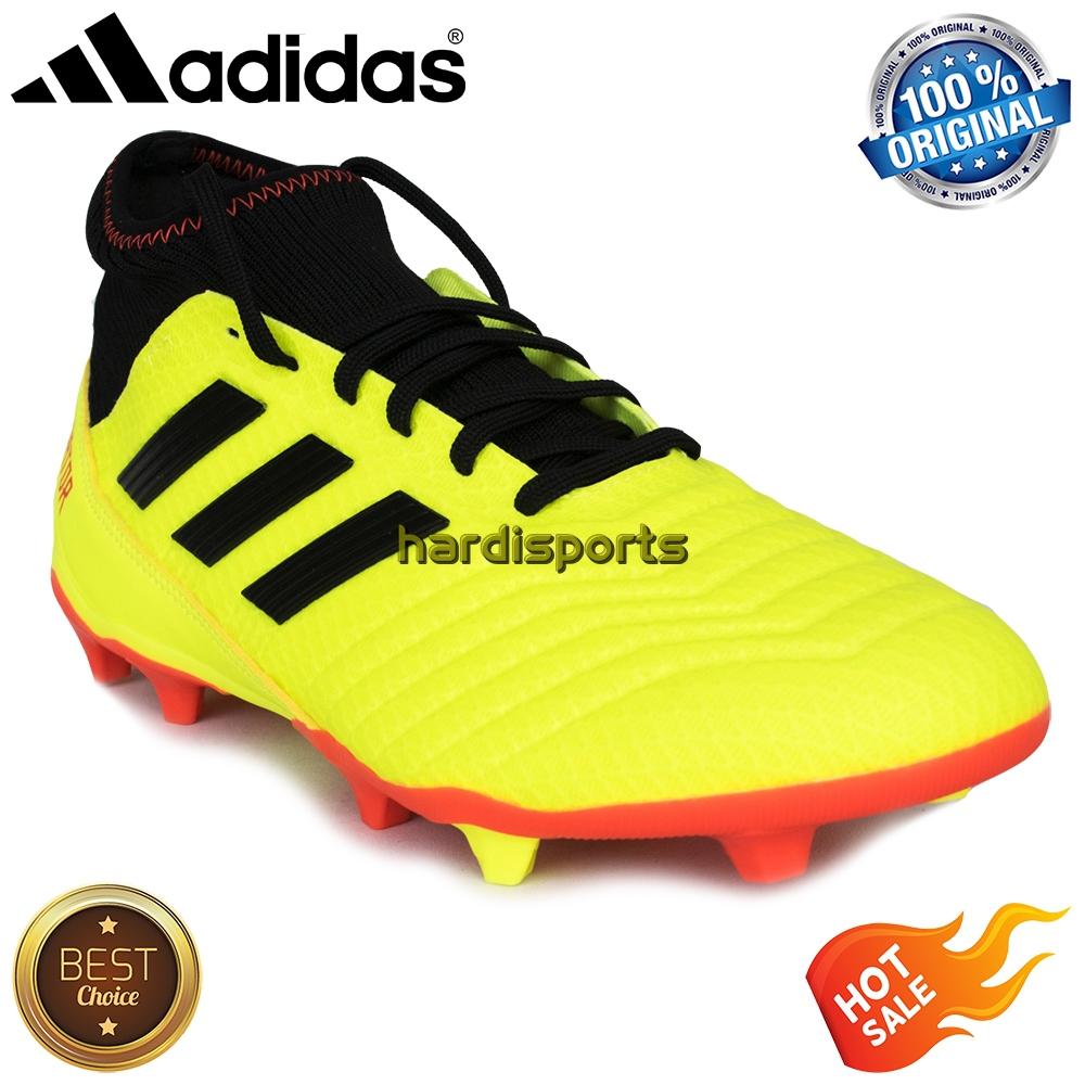 Sepatu Sepakbola Pria Adidas Prerdator 18.3 FG DB2003 - Syello