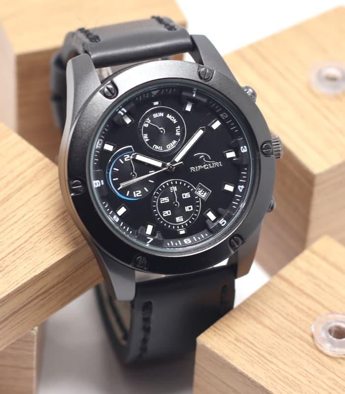 HOT PROMO Jam Tangan Pria Ripcurl Tali Kulit Super Mewah ( swiss army Seiko Gc ) /SALE