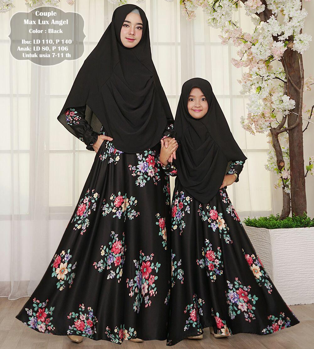 Humaira99 Gamis Syari Muslim Couple Ibu Anak Dress Hijab Muslimah Longdress Lebaran Atasan Wanita Busui Maxmara Angel