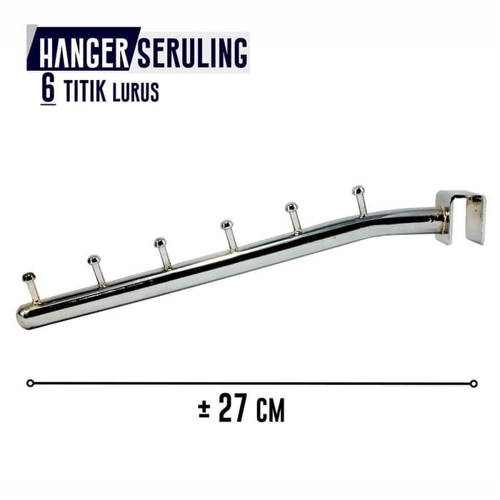 Hanger Seruling Gantungan Baju Suling Kotak Lurus Titik 6 KW 2