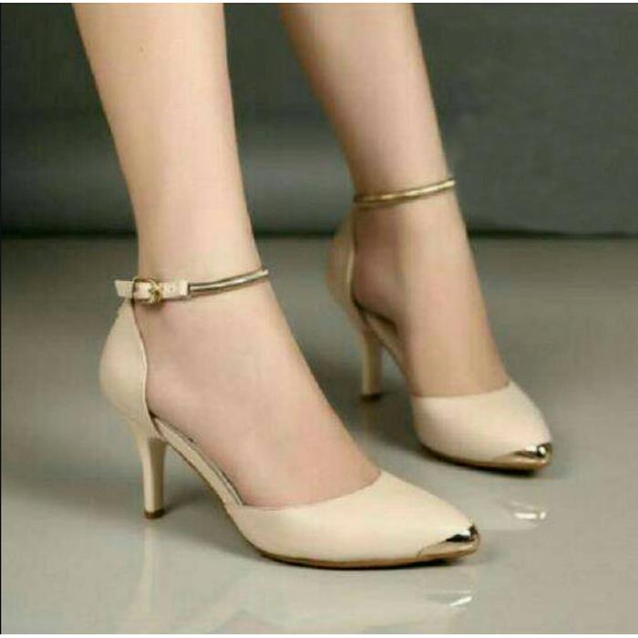 Sepatuafa - High Heels Vanilla Saga Og03 Cream