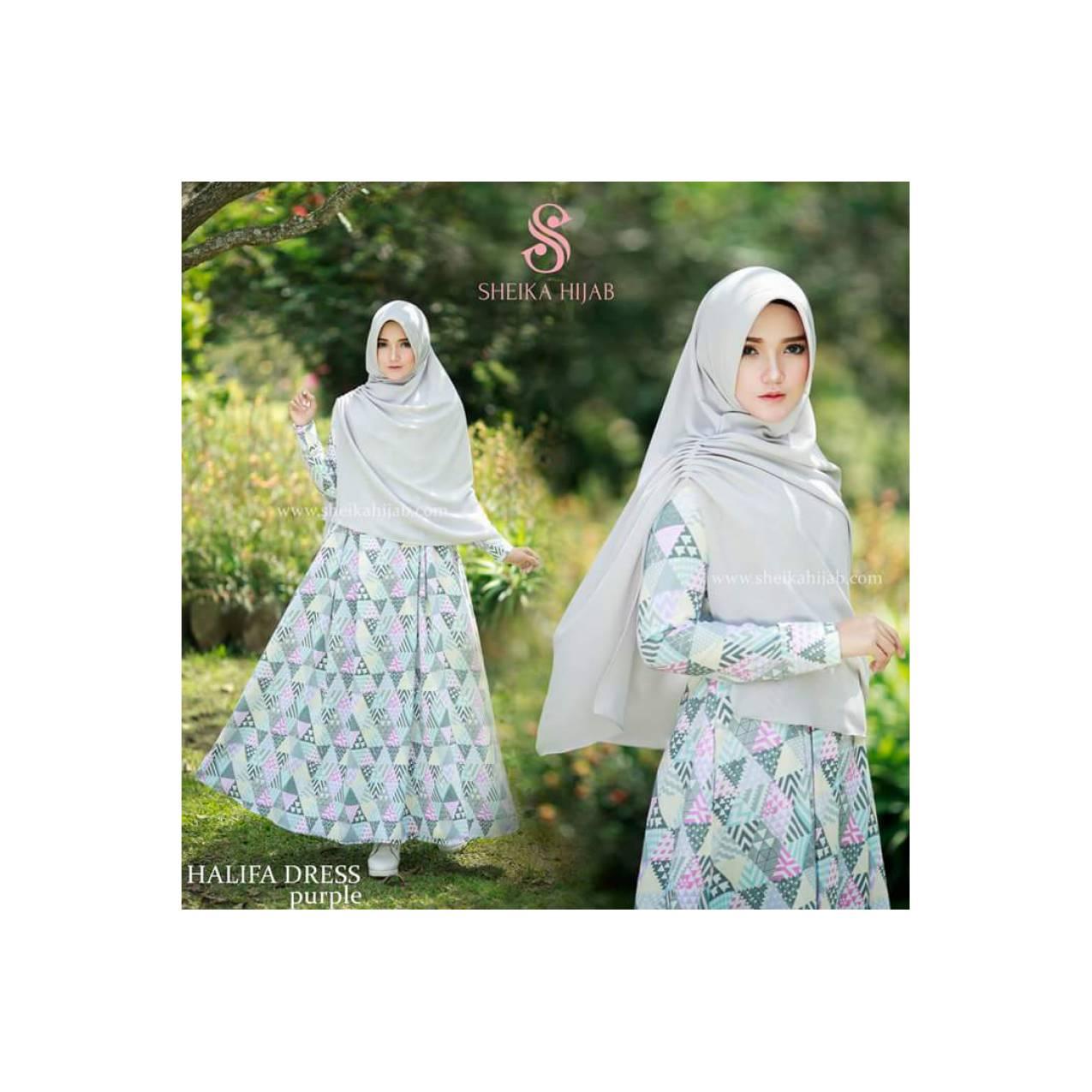 GAMIS DRESS MAXI HALIFA PURPLE SHEIKA HIJAB SYARI