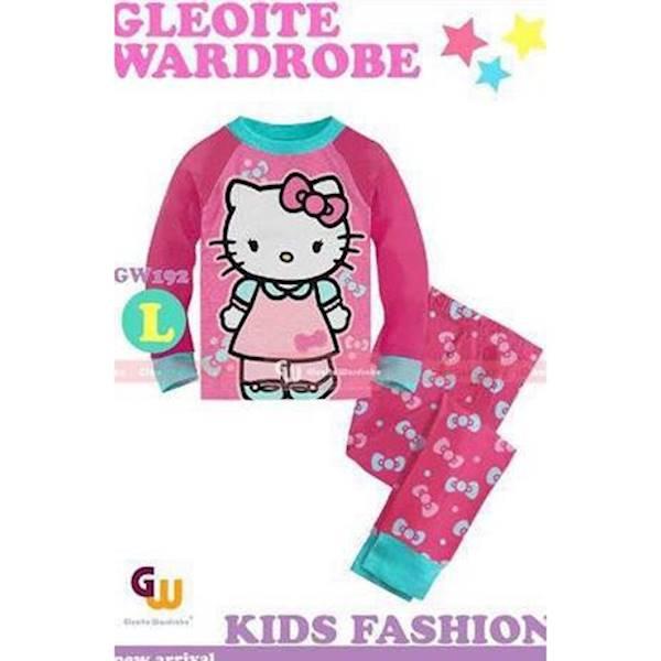 PROMO SALE - PIAMA PIYAMA BAJU TIDUR GW ANAK PEREMPUAN HELLO KITTY F001