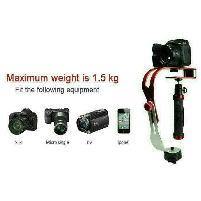 Baru!!! SteadycamU002Fstabil Vlog~Camera,Dslr,Smartphone,Handycam,GoproU002Fbody Besi. - ready stock