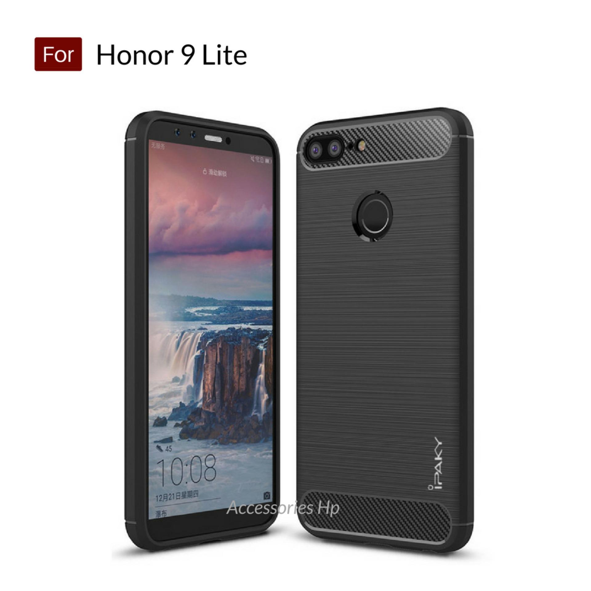 Accessories HP Premium Quality Carbon Shockproof Hybrid Case For Huawei Honor 9 Lite - Black