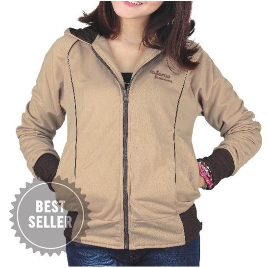 Catenzo Jaket Modis Sporty Wanita - Bahan Diadora