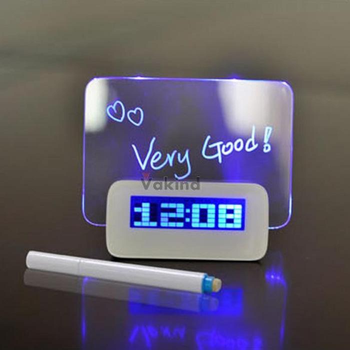 LCD Display Alarm Clock with Memo Board - 003 (OEM