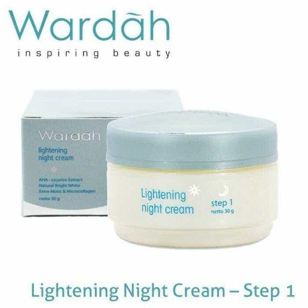 Wardah Lightening Night Cream Step 1 30 gr