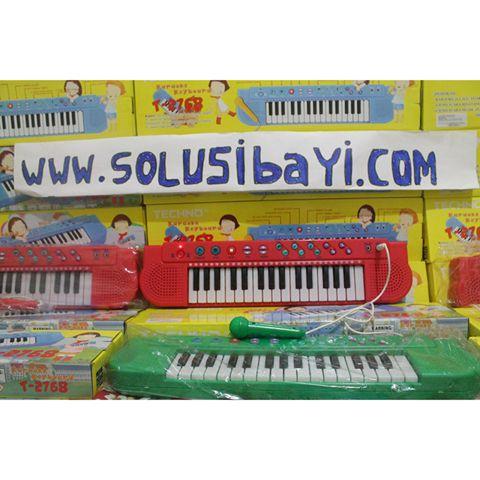 Piano Techno Karaoke Anak + MIC dan 26 Lagu Anak Terbaik Cocok Untuk Belajar Nyanyi Variasi hijau