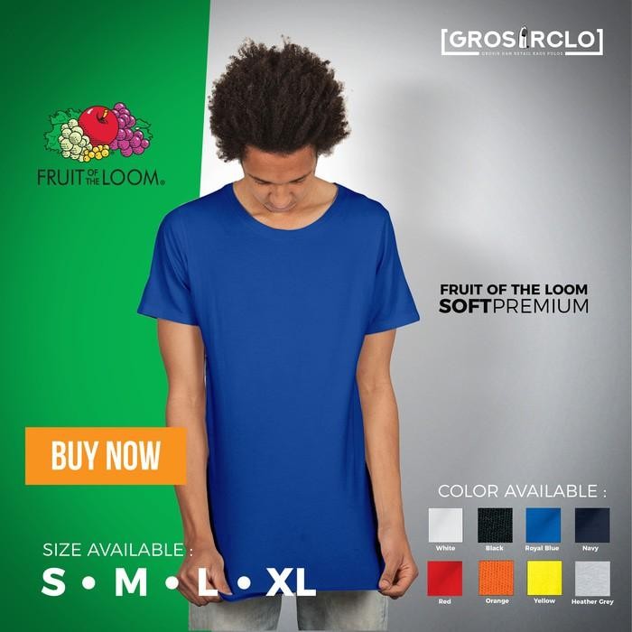 Kaos Polos Fruit Of The Loom FOTL IMPORT Murah Original READY STOCK - Bkgzrq
