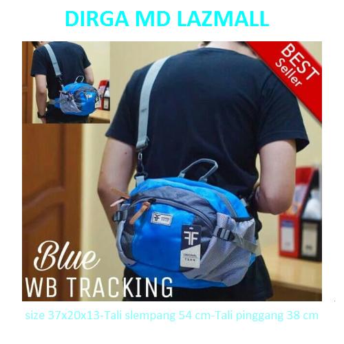 TAS SELEMPANG OUTDOOR / WAISTBAG TRACKING - Biru 