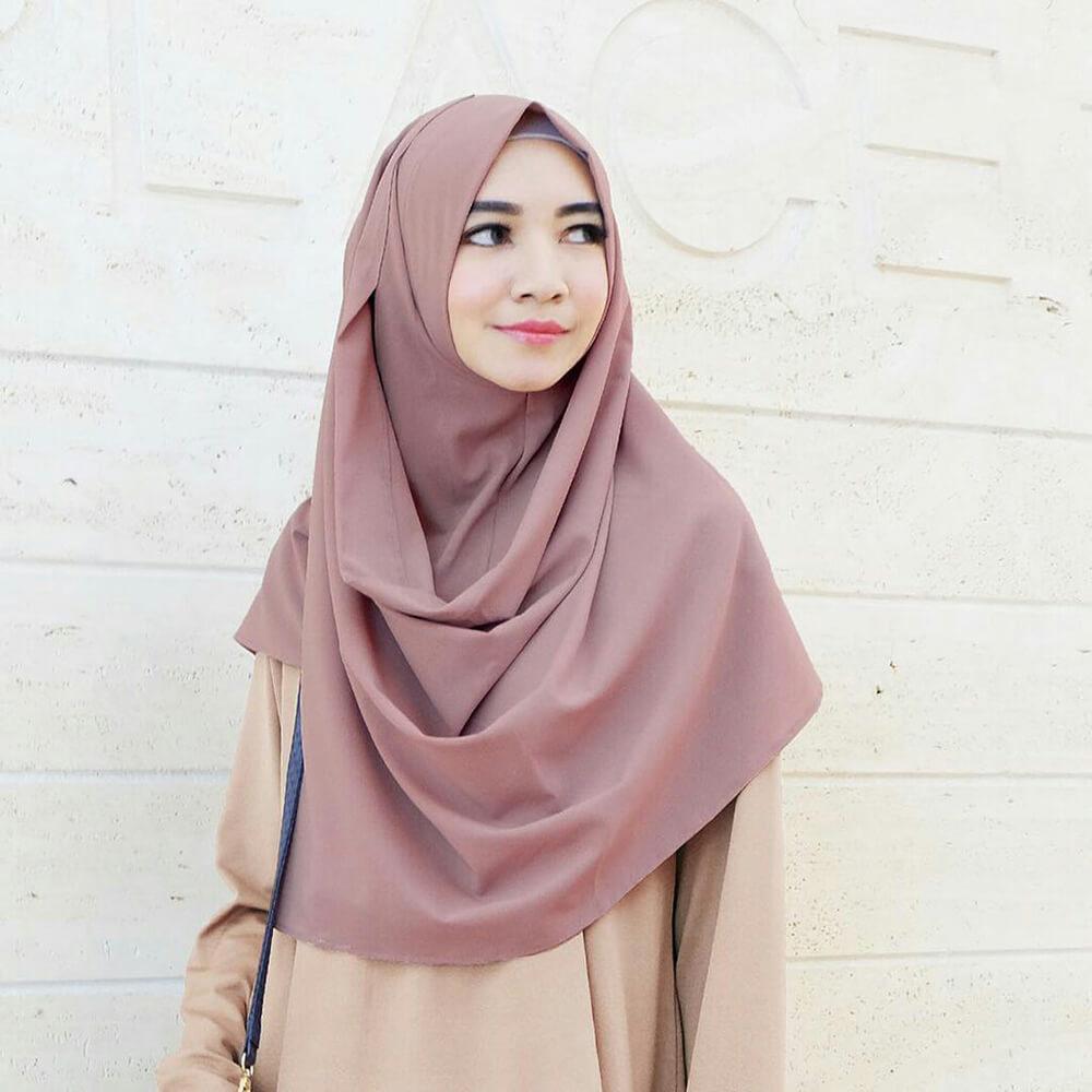 Hijab Pashmina Polos - Pashmina Instan - Pastan cantik - Kerudung Hijab Khimar