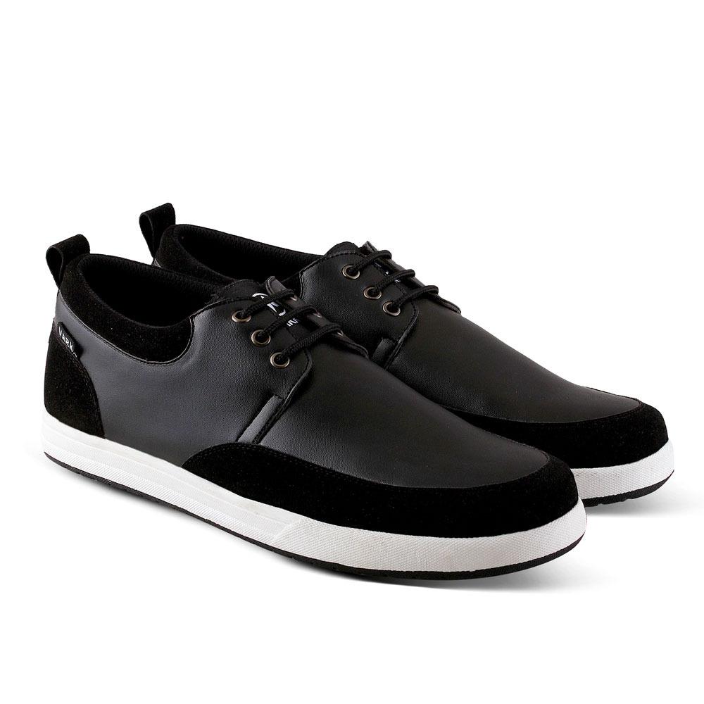 Sepatu Sneakers 528 Sepatu Kets Kasual Pria untuk jalan, santai, kuliah, sekolah ,kerja - Hitam