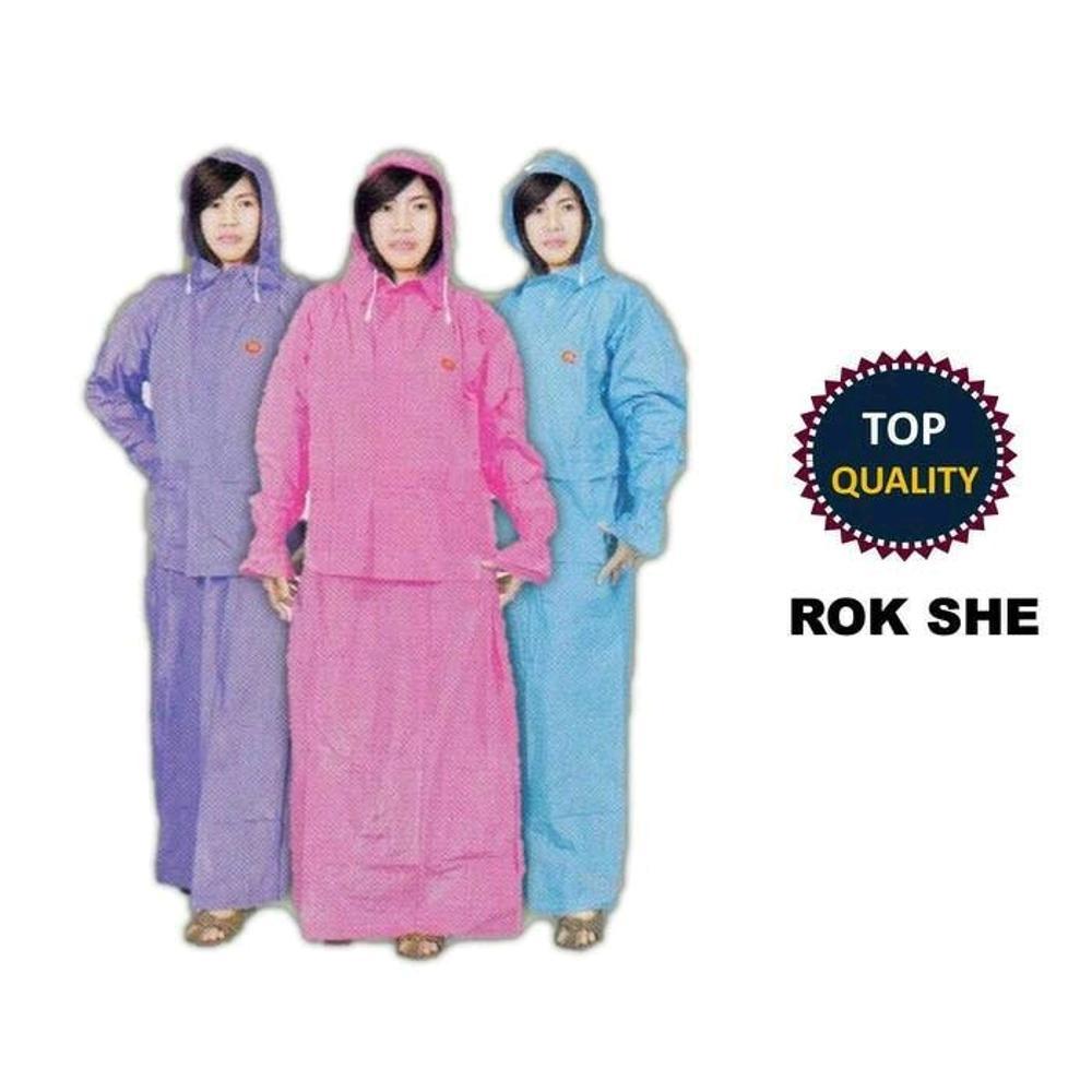 Jas Hujan Rok Gamis Wanita SHE merk Indoplast