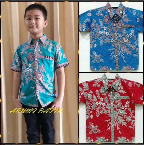Kemeja / Hem / Atasan / Baju / Anak Laki Laki Batik 1375