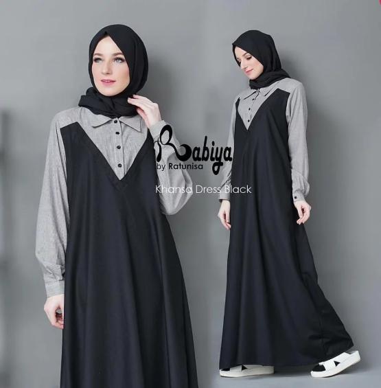 Gamis Jumbo Khansa L Sampai XXXXL .Yang Bikin Badan Terlihat Ramping