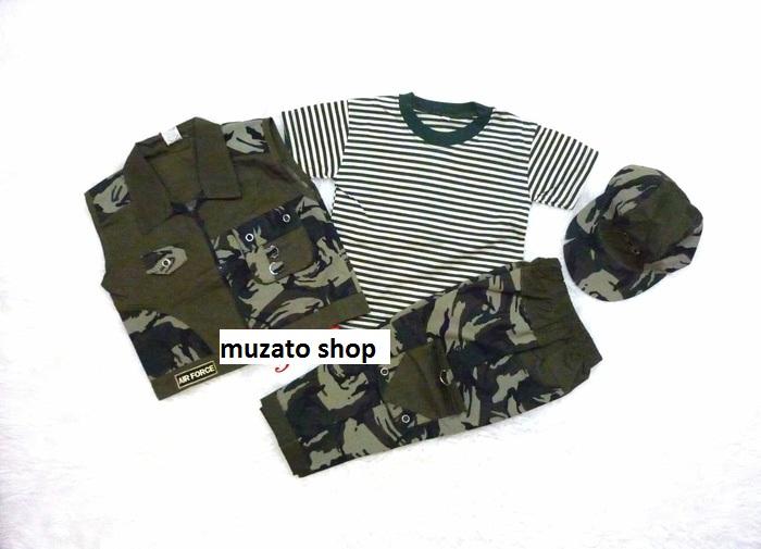 Setelan Baju Bayi Army / tentara / ABRI dengan Rompi Celana Panjang - Setelan Baju Anak terbaru / Setelan Baju Anak termurah / Setelan Baju Anak berkualitas / Setelan Baju Anak lucu / Setelan Baju Anak bayi / Setelan Baju Anak keren / Setelan Baju Anak