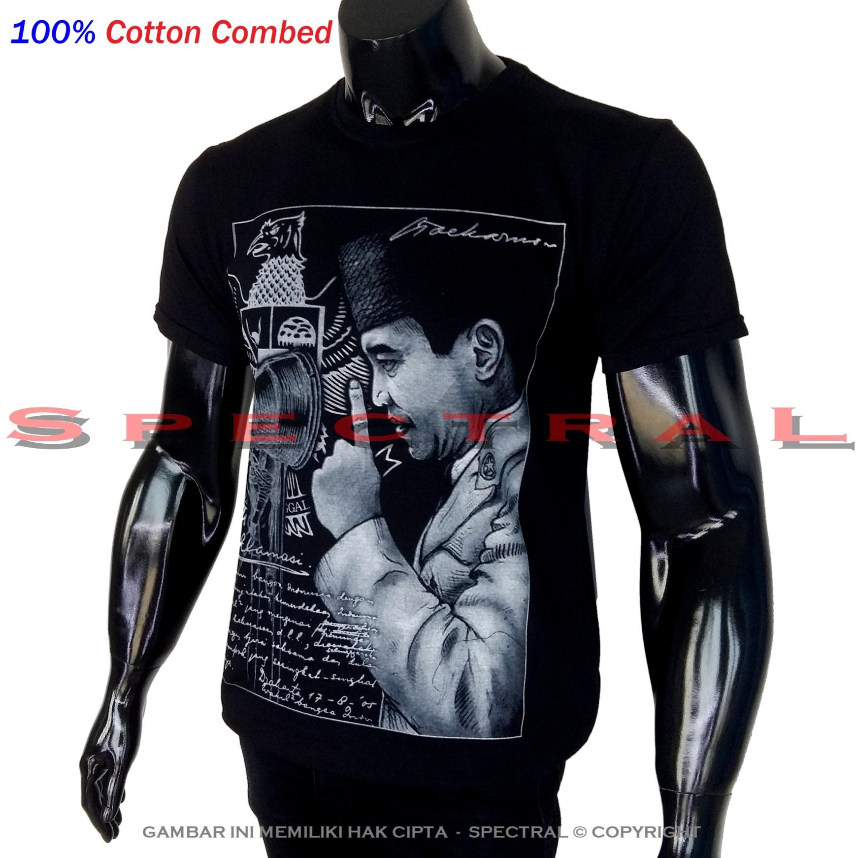Spectral - Premium 100% Cotton Combed Ir. Soekarno Proklamator Garuda Indonesia Presiden Pancasila