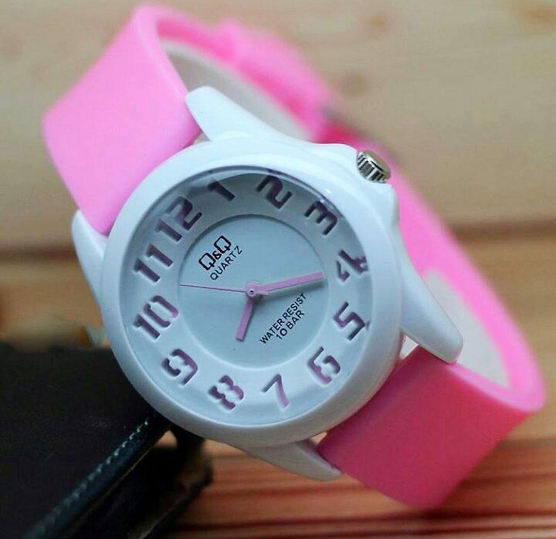 Q&Q QQ QnQ Analog Jam Tangan Pria - Wanita - Dewasa - Remaja - Anak - Strap Karet Lembut - NT14D381EBA