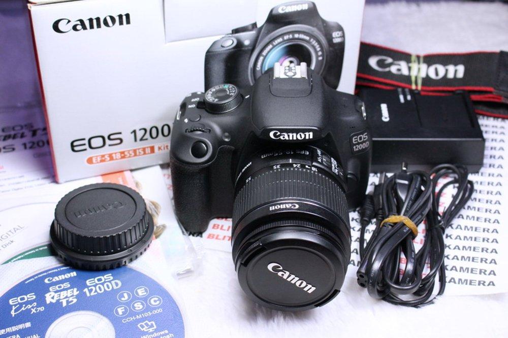 Kamera Canon EOS 1200D Kit 18-55 III - 18MP - Hitam Beli 2 Gratis 1