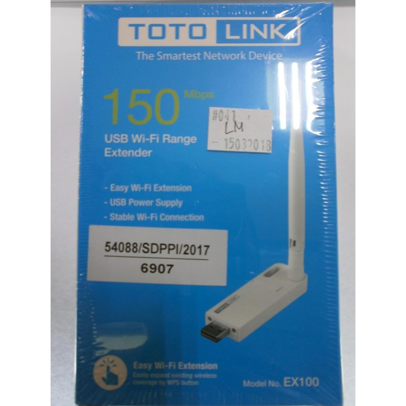 TOTOLINK EX100 USB Wi-Fi Range Extender 150 Mbps