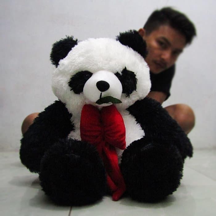 Boneka Panda Pita Merah XL