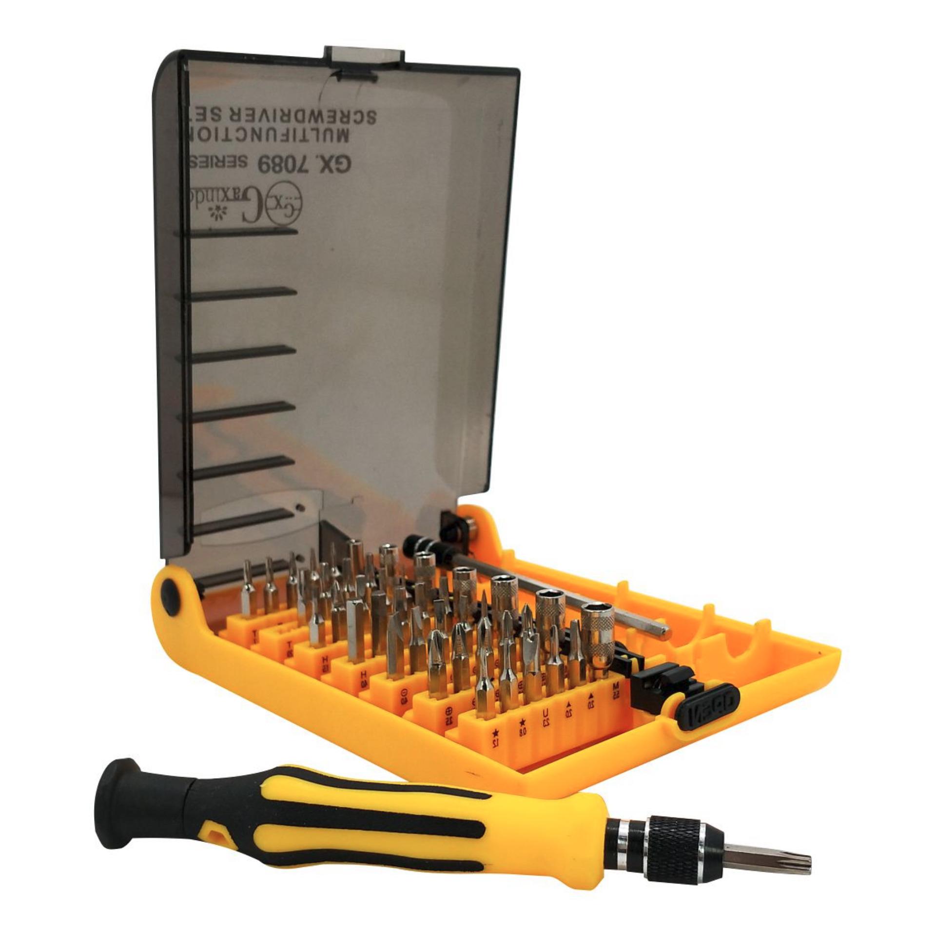 WEITECH OBENG SET 42 IN 1 UNTUK HANDPHONE DAN KOMPUTER 7089