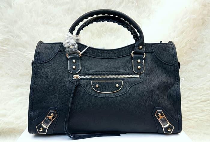 Balenciaga Edge 38cm Grained Leather Hand Bag / Tas Wanita Branded